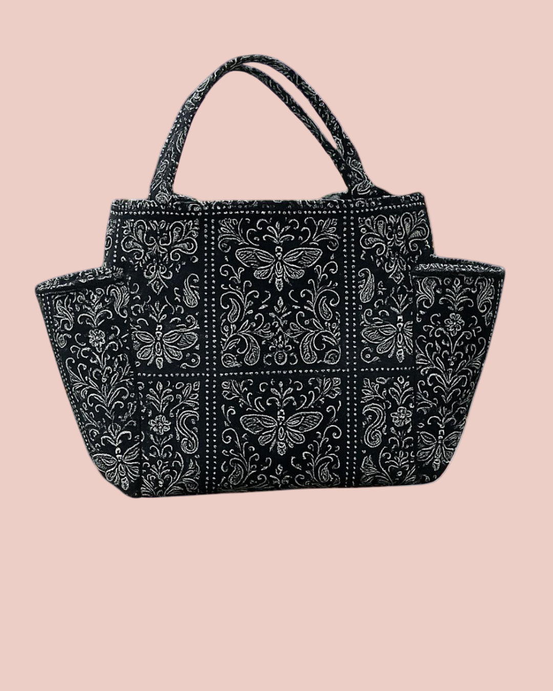 Handmade oversized tote bag in custom fabric - UK made