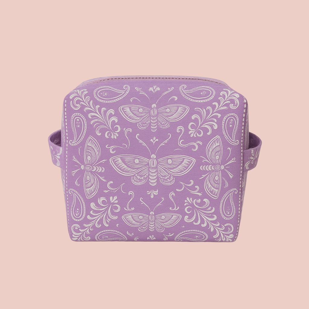 Handmade zipper pouch – fabric pouch for makeup, tech or stationery