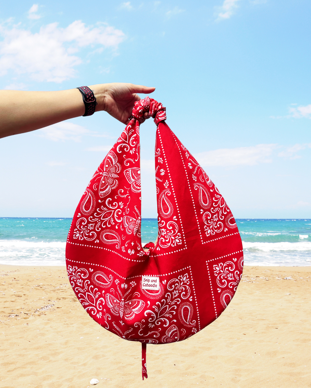 The Orbit Sling – Handmade Bandana Print Shoulder Bag