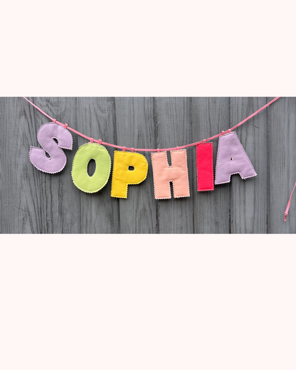 Custom Puffy Word Bunting - Any Wording & Theme