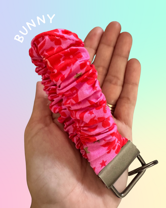 Scrunchie Keyfob- Bunny